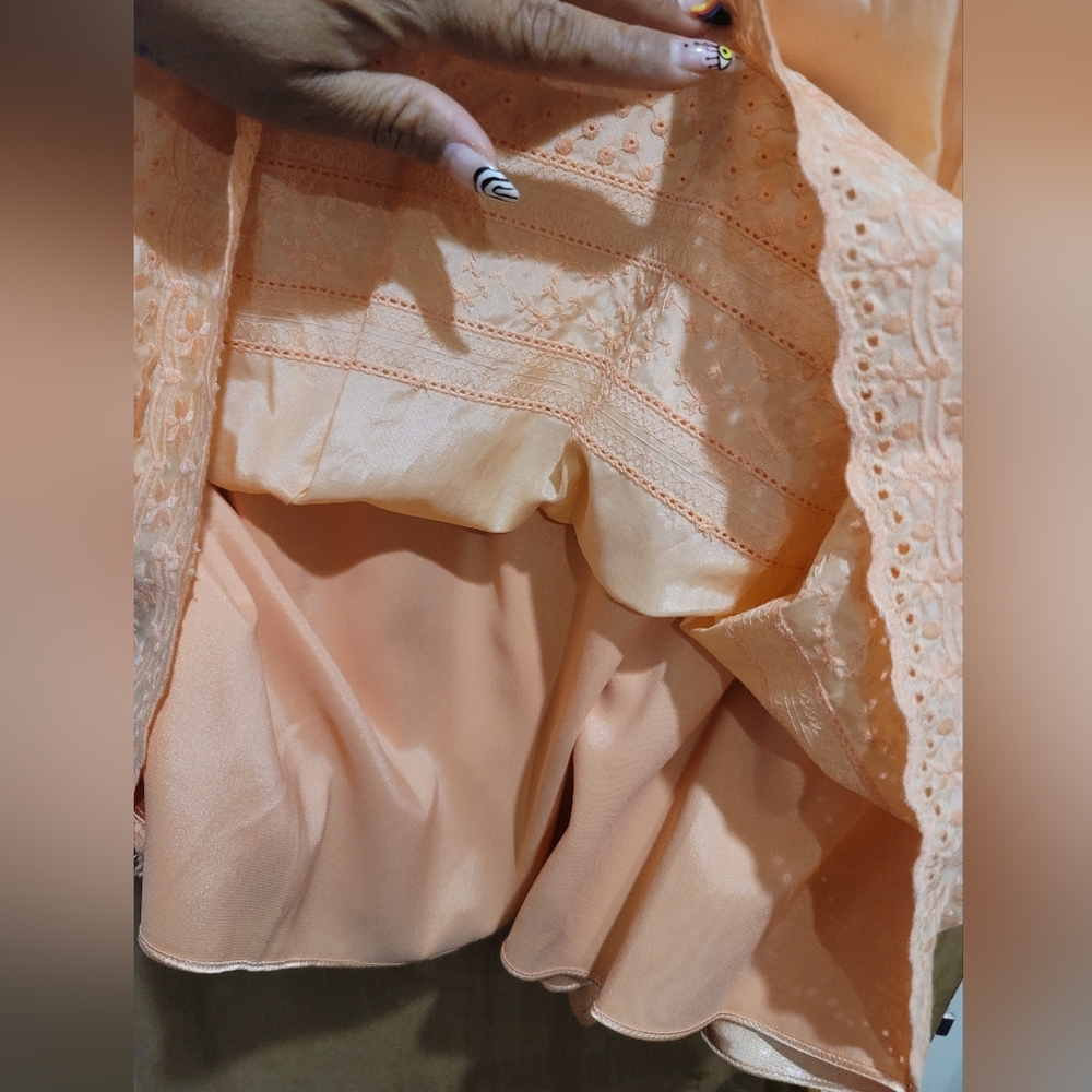 Peach Spring Dress - Picture 3 of 4